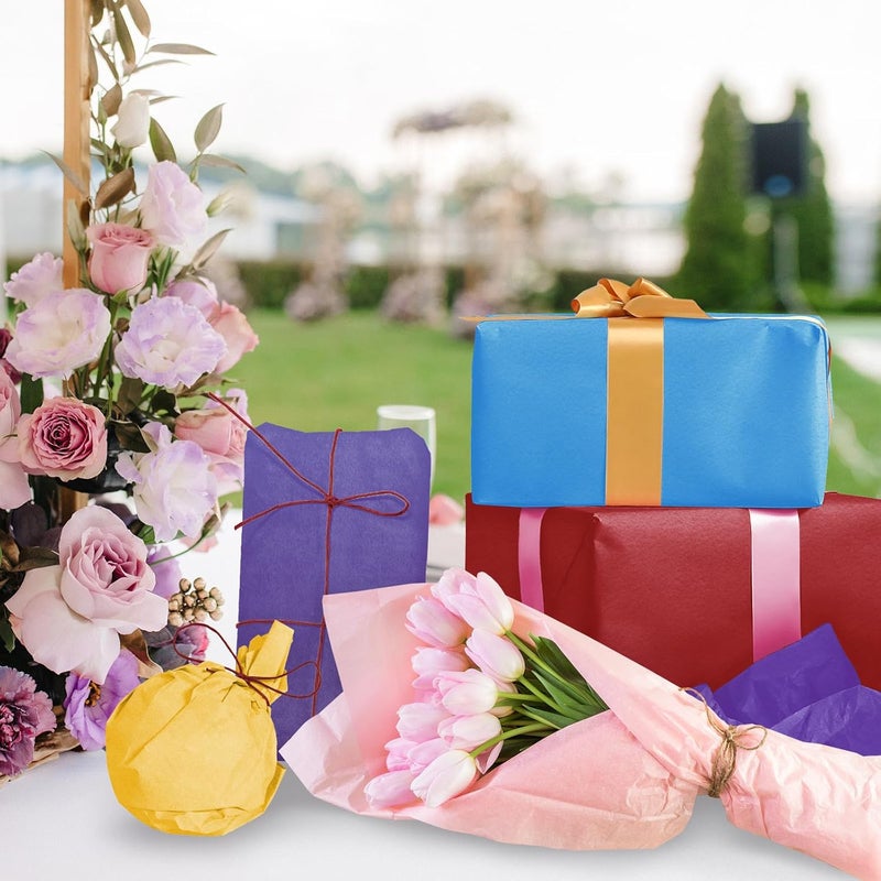 Laidans 120 Sheets 20"X14" Colored Tissue Paper for Gift Bags Wrapping, Art Tissue Paper Bulk for Weddings Birthday Party Crafts Decoration, 10 Colors - Image 5